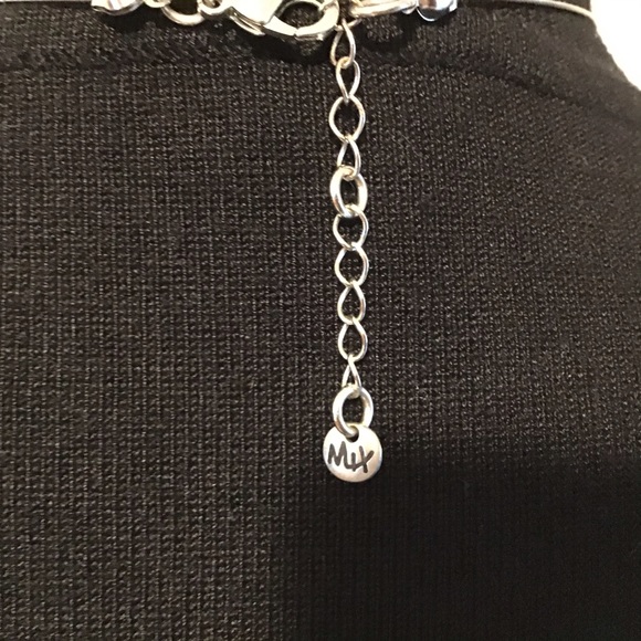 Culture Mix Blue, Brown & White Bib Style Necklace - Picture 8 of 13